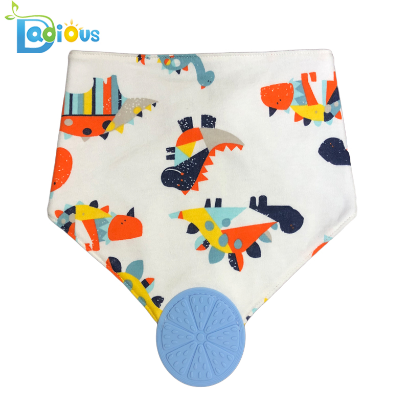 Baby \u0026 Toddler Ząbkowanie Bandana Bib Śliniaczki Śliniaki Bandana Śliniaki z Gryzakiem